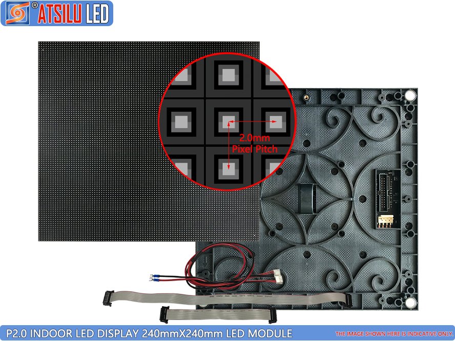 P2mm SMD1010 High Definition Indoor Fixed LED Video Screen Module